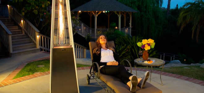 Обзор уличного обогревателя Ballu Flame — тепло, светло, красиво, дорого.