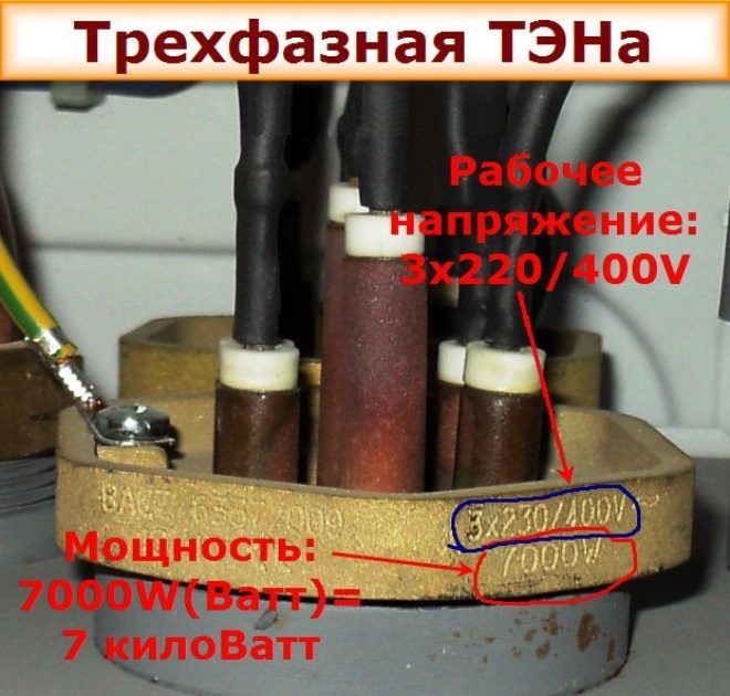Обозначения на корпусе ТЭНов