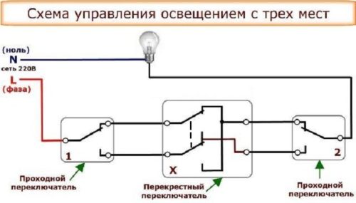 Как подключить одноклавишный и двухклавишный выключатель света (схема)