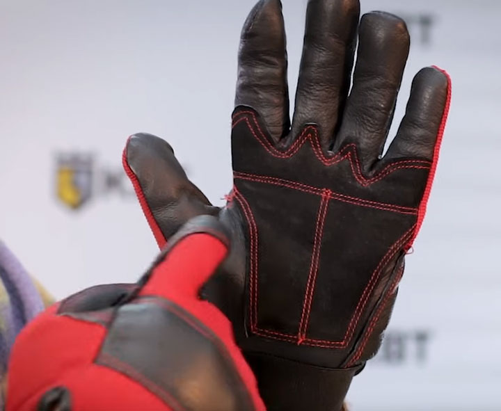 внутренняя сторона перчаток усиленных для тяжелых работ КВТ С-33