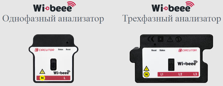 однофазный и трехфазный анализатор параметров электричества wibeee
