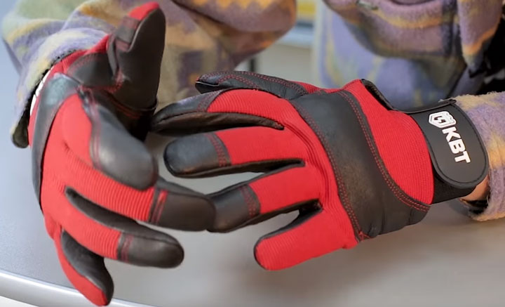 усиленные вставки на пальцах перчаток КВТ С-33