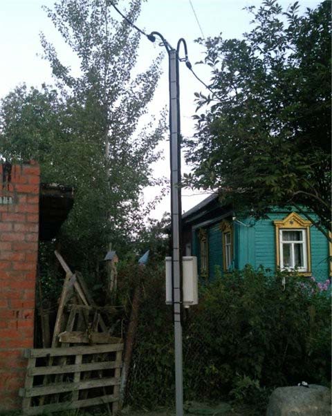 размещение шкафа учета наружу от участка