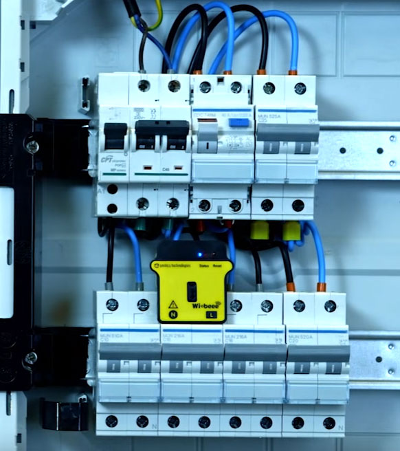 анализатор электросети wibeee в электрощитке