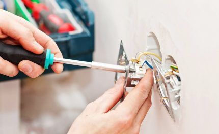 Установка розетки Установка розетки