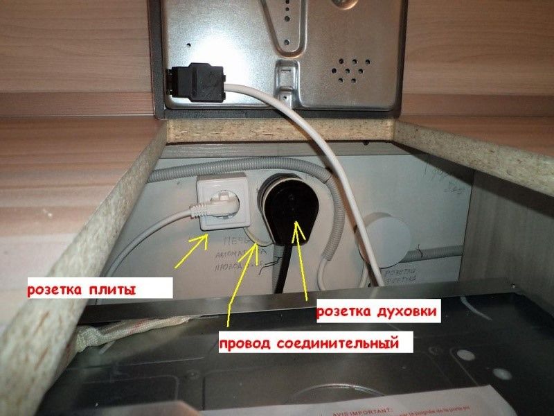 подключени к варочной панели