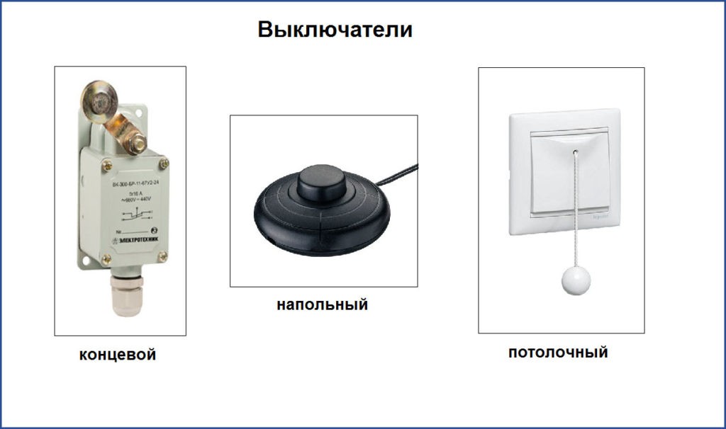 Нестандартные типы выключателей